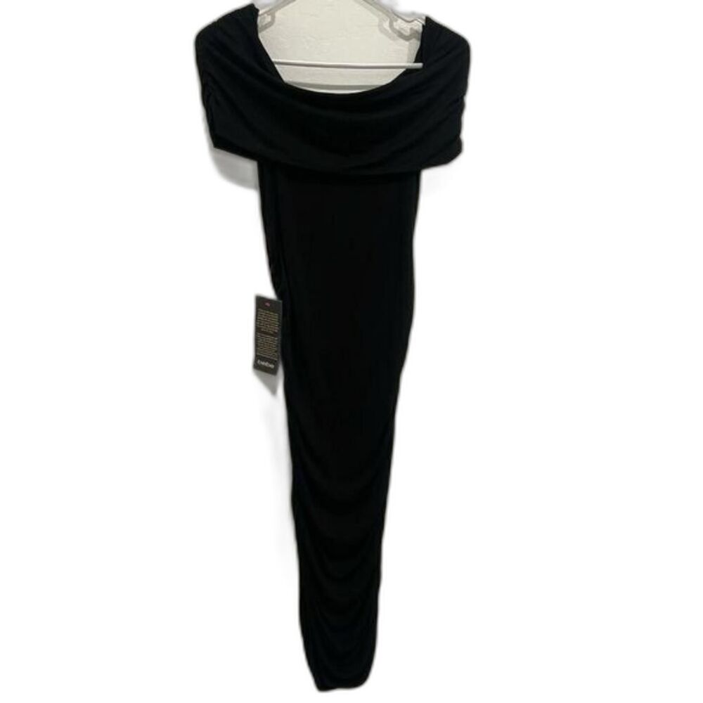 Bebe Off the Shoulder  Maxi Dress